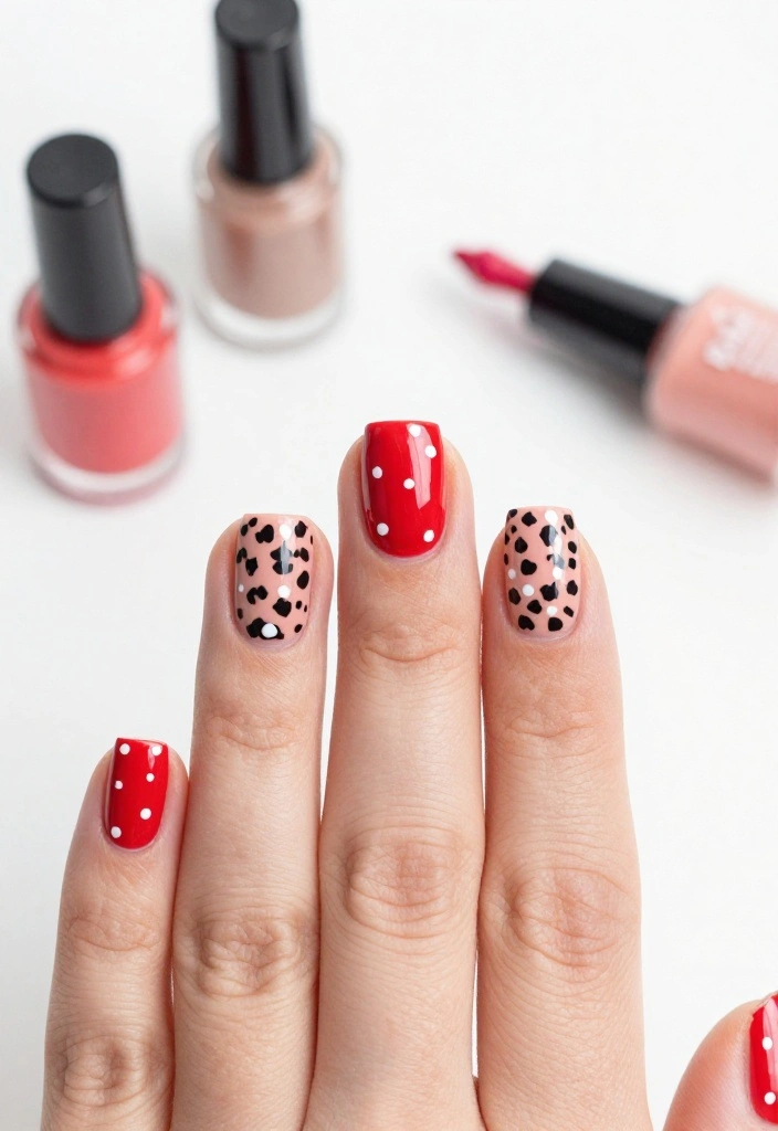14 Cute Animal Print Nails with Polka Dots That Will Make You Smile! - 4. Playful Poppy Cheetah 1