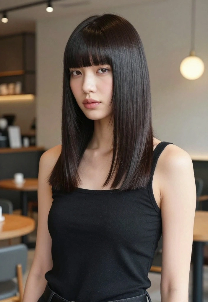 18 Edgy Short Hair Styles That Will Turn Heads (You’ll Love #10!) - 10. Blunt Cut with Bangs (Your Top Pick!) 1