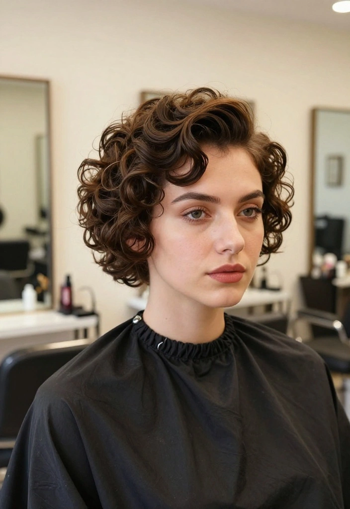 18 Edgy Short Hair Styles That Will Turn Heads (You’ll Love #10!) - 13. Vintage-inspired Short Curls 1