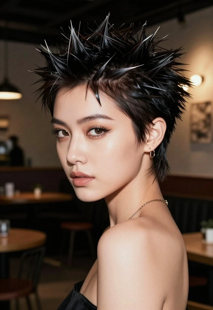 18 Edgy Short Hair Styles That Will Turn Heads (You’ll Love #10!) - 15. Short and Spiky 1
