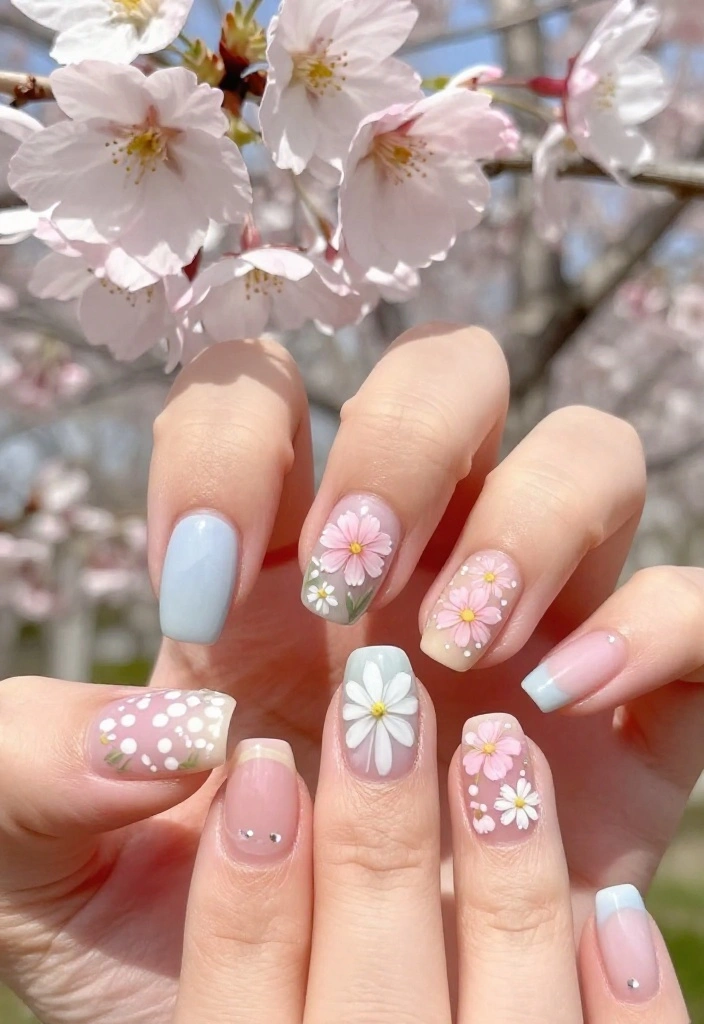 Nail the Season: Gorgeous Seasonal Beauty Trends for Your Fingernails! - 1. Blossoming Spring Nail Designs 1