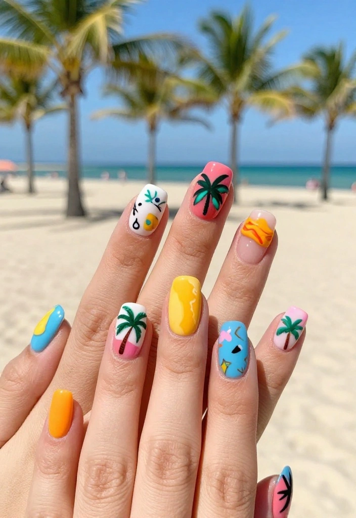 Nail the Season: Gorgeous Seasonal Beauty Trends for Your Fingernails! - 2. Vibrant Summer Styles 1