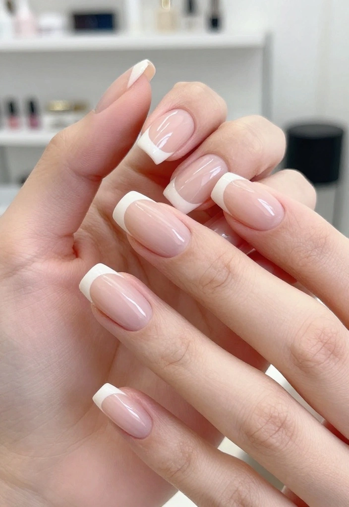 12 Jaw-Dropping Micro French Tips Styles That Will Make Your Nails Pop! - 10. Minimalist Micro French Tips 1