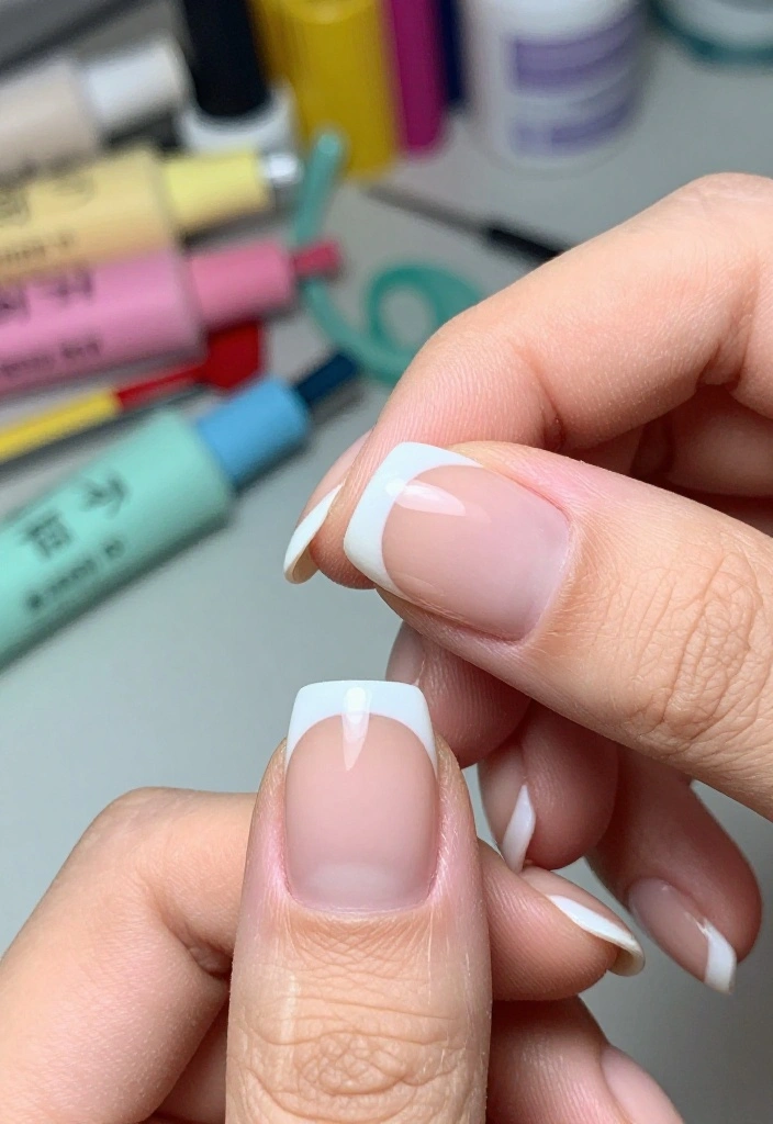 12 Jaw-Dropping Micro French Tips Styles That Will Make Your Nails Pop! - 12. Custom Micro French Tips 1