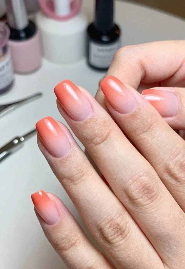 12 Jaw-Dropping Micro French Tips Styles That Will Make Your Nails Pop! - 3. Ombre Micro French Tips 1