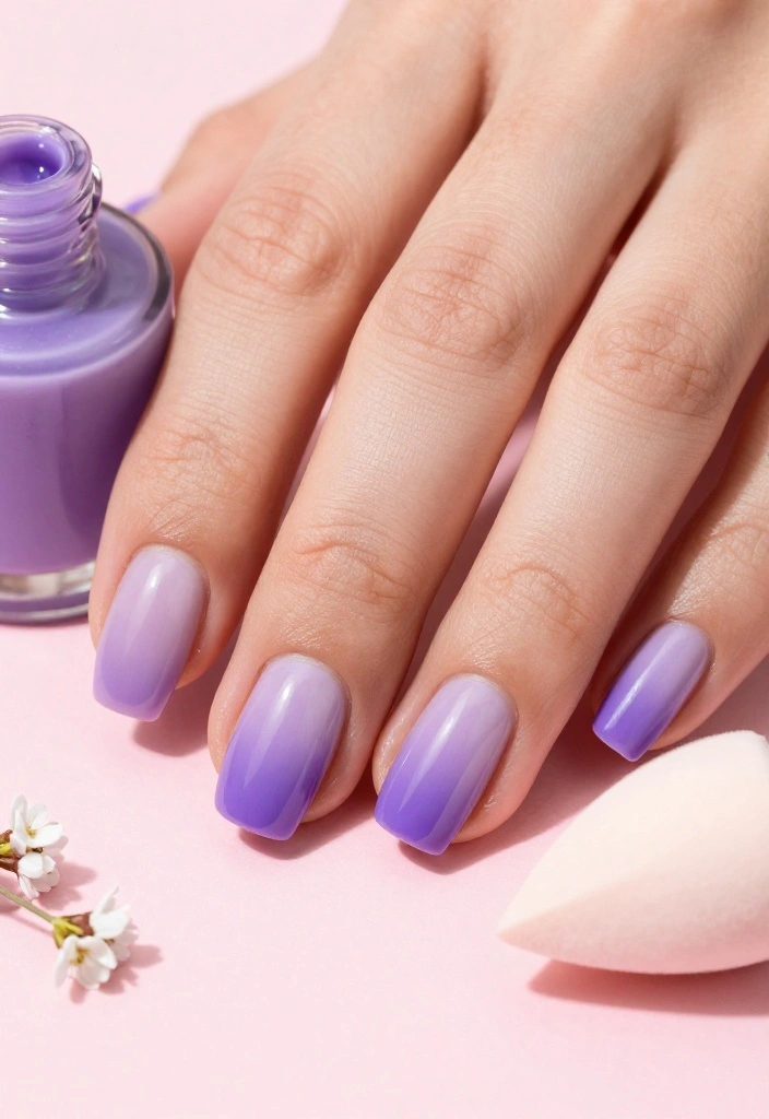 15 Pastel Nail Designs That Will Make Your Summer Shine (You Won't Believe #8!) - 1. Soft Lavender Ombre 1