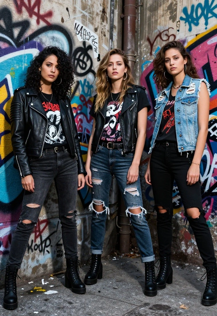 15 Seasonal Fashion Lookbooks That Will Make You the Trendsetter This Year! - 10. Edgy Elements: Rocker Styles 1