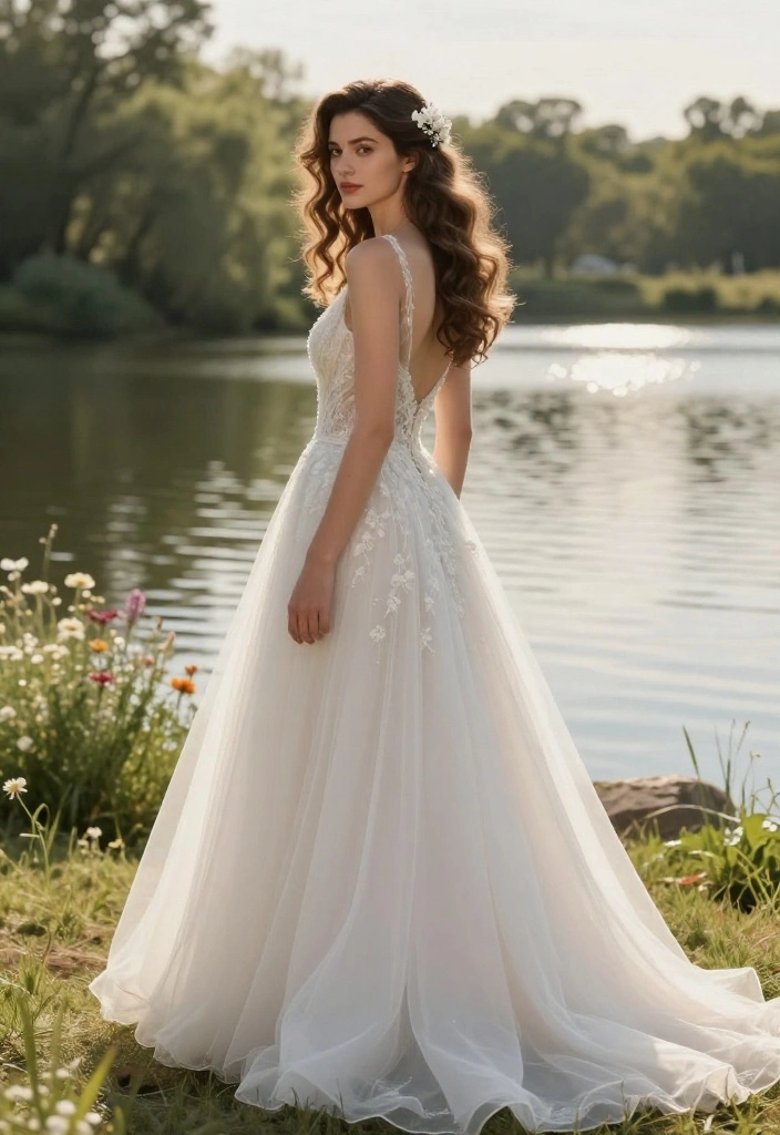 18 Boho Wedding Hairstyles That Will Make You Feel Like a Goddess (Don't Miss #6!) 18 Boho Wedding Hairstyles That Will Make You Feel Like a Goddess (Don't Miss #6!) - 7. Side-Swept Romantic Waves 1