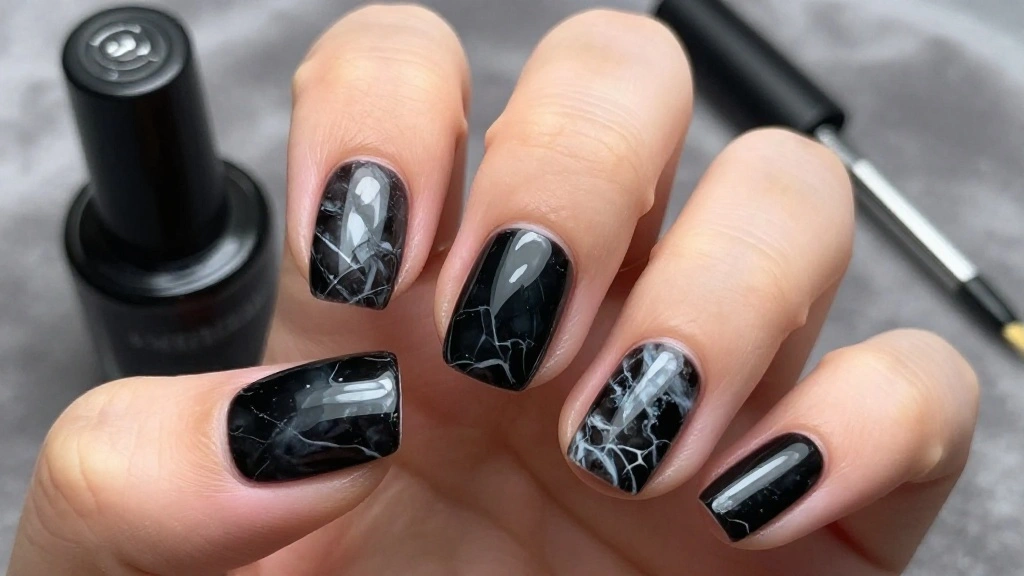 18 Elegant Black Marble Nail Styles That Are Perfect for Any Occasion!