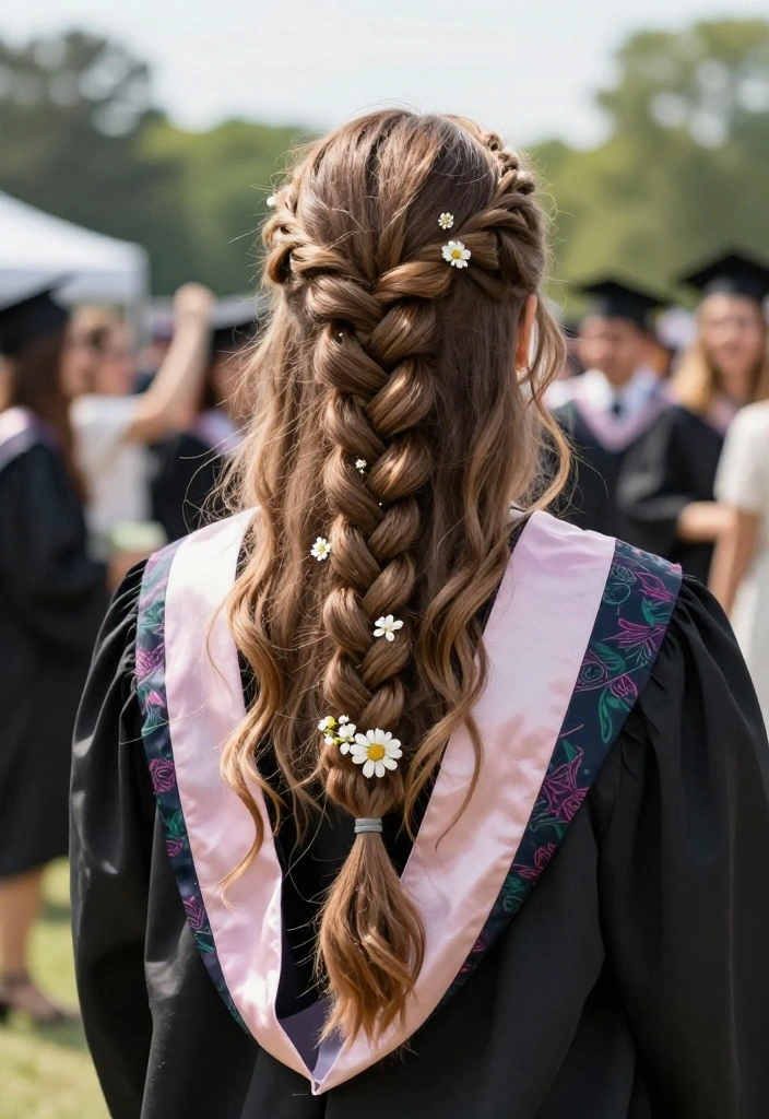 18 Trendy Braided Hairstyles for Graduation That Will Turn Heads (Check Out #5!) - 10. Waterfall Braid 1