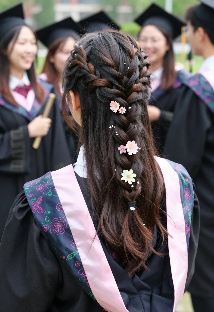 18 Trendy Braided Hairstyles for Graduation That Will Turn Heads (Check Out #5!) - 13. Trendy Halo Braid 1