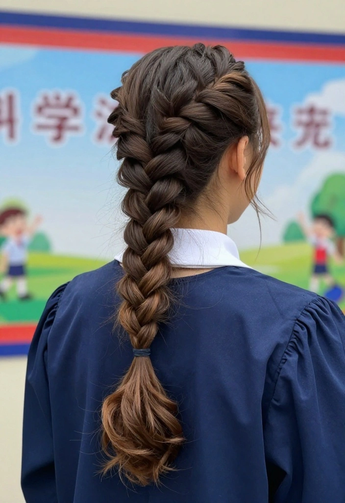 18 Trendy Braided Hairstyles for Graduation That Will Turn Heads (Check Out #5!) - 4. Half-Up Braided Hairstyle 1