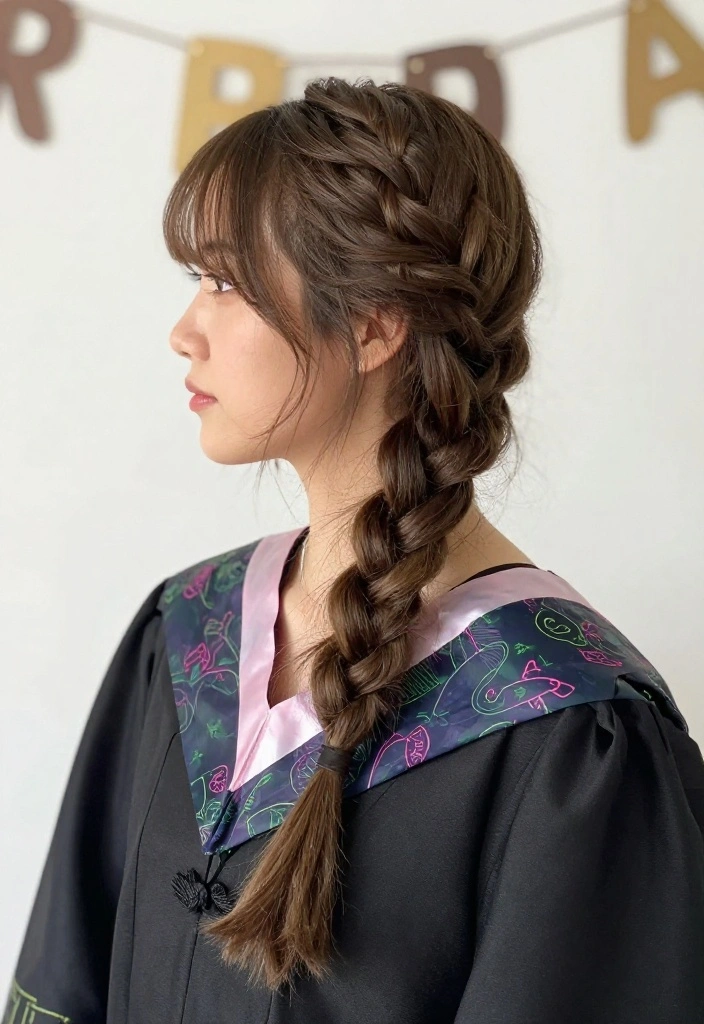 18 Trendy Braided Hairstyles for Graduation That Will Turn Heads (Check Out #5!) - 8. Braided Bangs 1