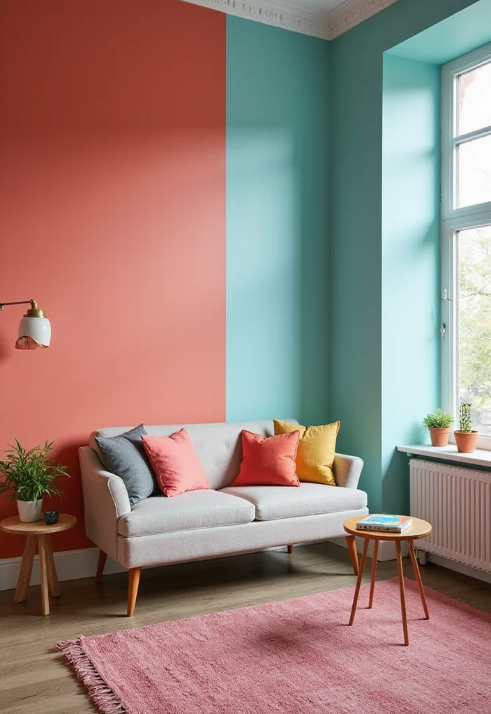 19 Interior Design Trends You Need to Know About (Your Home Will Thank You!) - 16. Color Blocking 1
