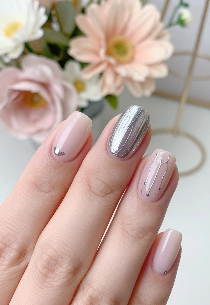 25 Stunning Summer Nail Ideas That'll Make You Want to Show Off Your Hands! 25 Stunning Summer Nail Ideas That'll Make You Want to Show Off Your Hands! - 22. Silver Linings 1