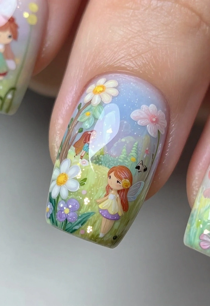 25 Stunning Summer Nail Ideas That'll Make You Want to Show Off Your Hands! 25 Stunning Summer Nail Ideas That'll Make You Want to Show Off Your Hands! - 23. Fantastical Fairies 1