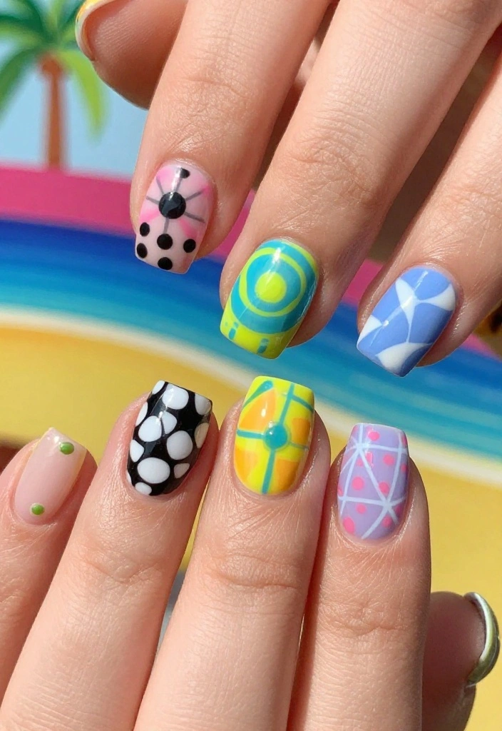 25 Stunning Summer Nail Ideas That'll Make You Want to Show Off Your Hands! 25 Stunning Summer Nail Ideas That'll Make You Want to Show Off Your Hands! - 24. Daring Duals 1