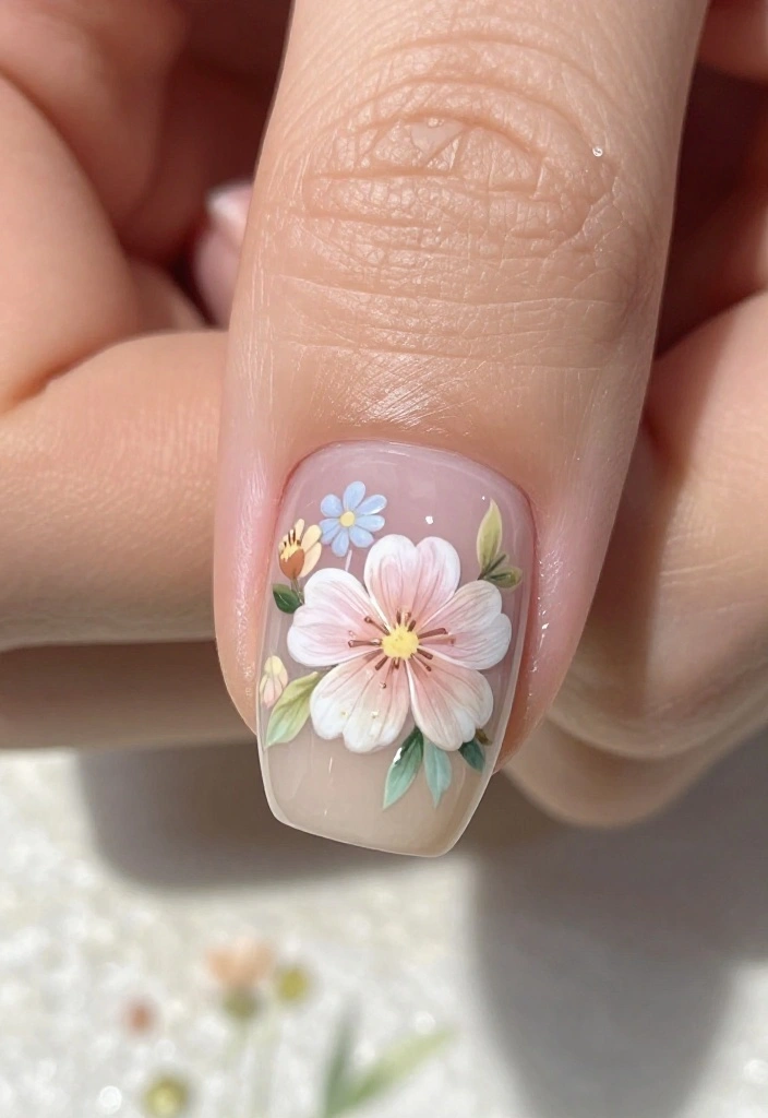 25 Stunning Summer Nail Ideas That'll Make You Want to Show Off Your Hands! 25 Stunning Summer Nail Ideas That'll Make You Want to Show Off Your Hands! - 4. Floral Fantasy 1