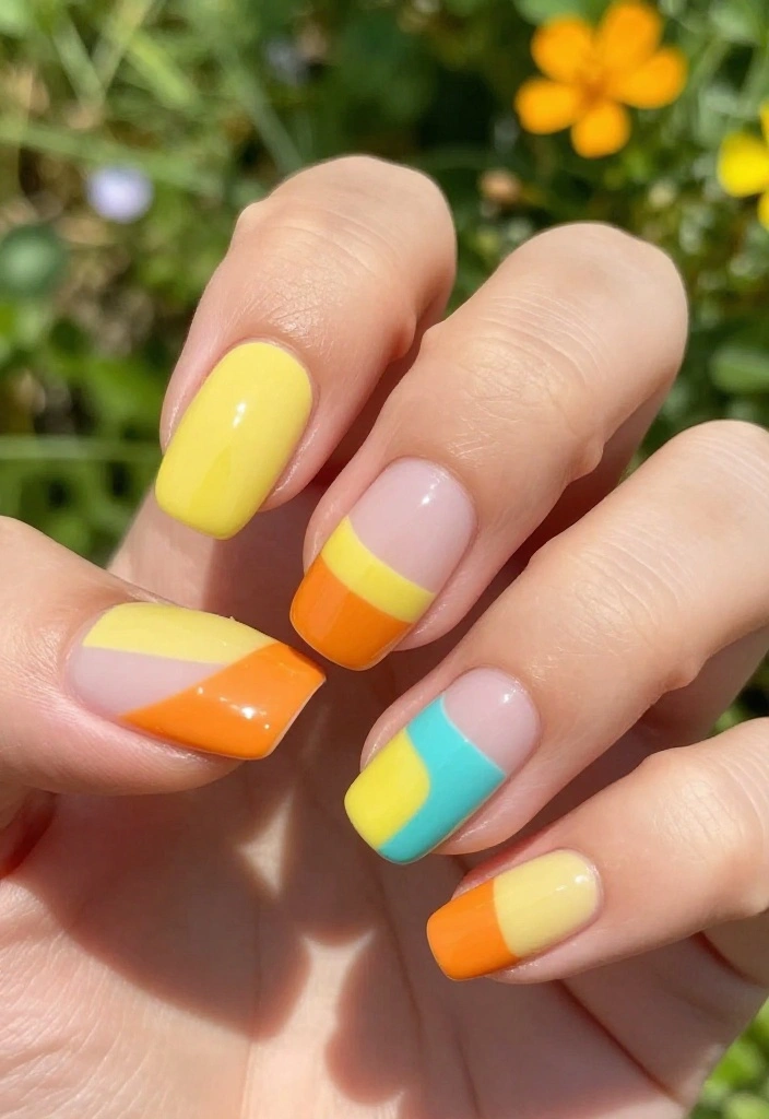 25 Stunning Summer Nail Ideas That'll Make You Want to Show Off Your Hands! 25 Stunning Summer Nail Ideas That'll Make You Want to Show Off Your Hands! - 8. Sunshine Stripes 1