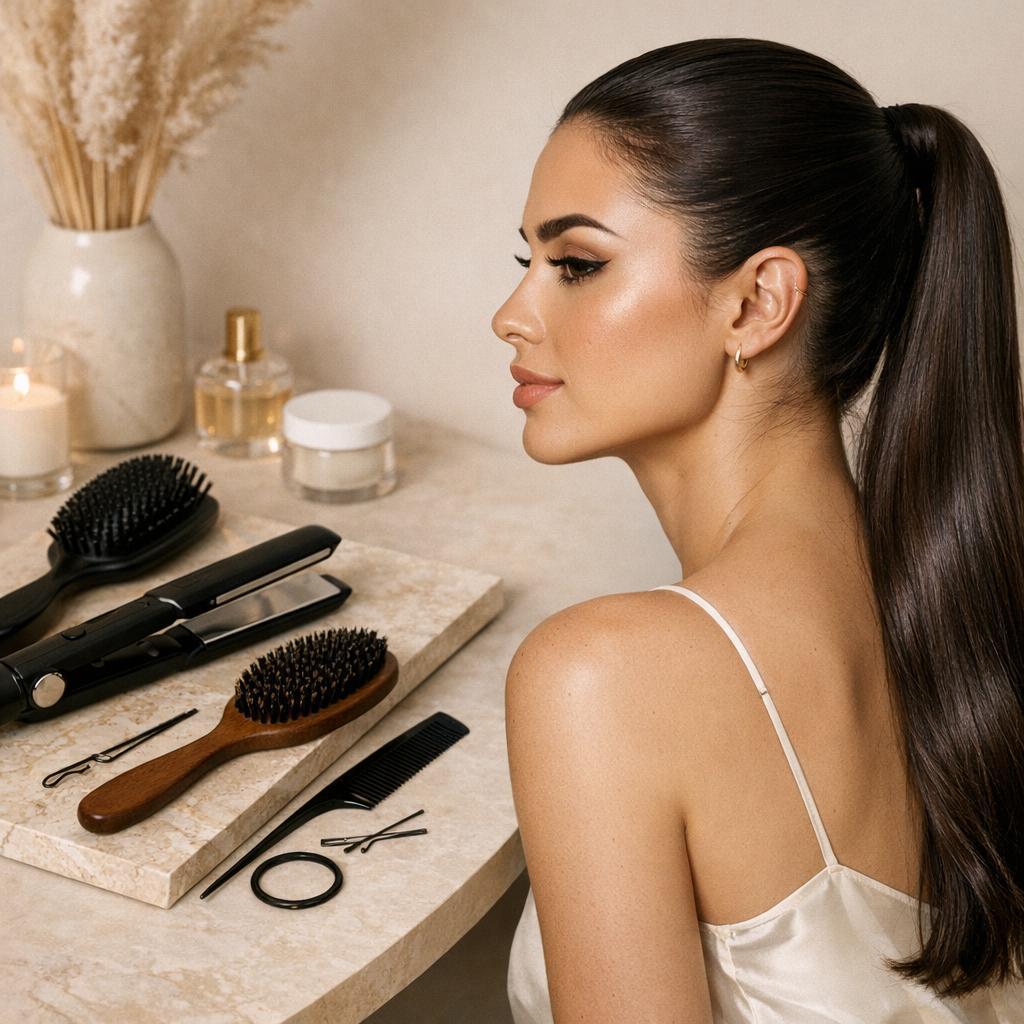 how to do a sleek ponytail at home how to do a sleek ponytail at home