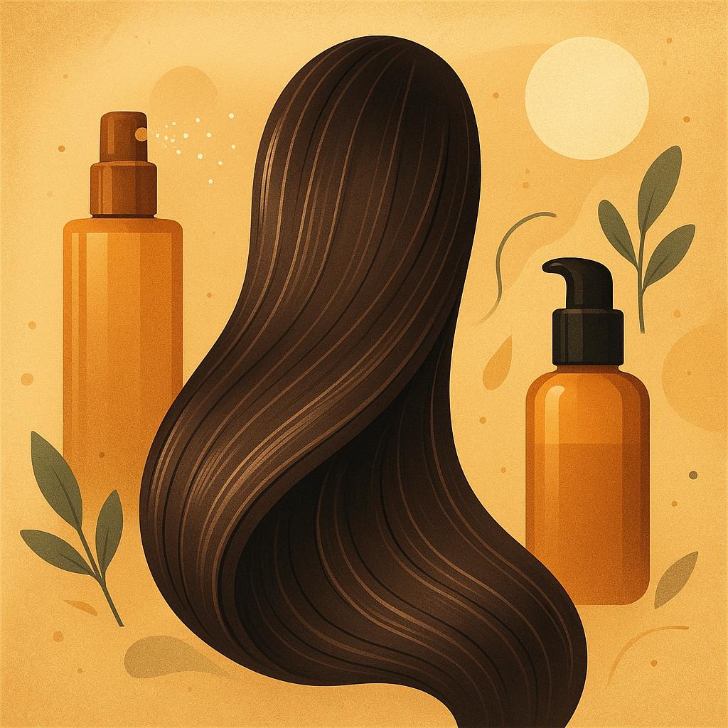 Prep Your Hair with Heat Protectant and Smoothing Serum for Maximum Sleekness