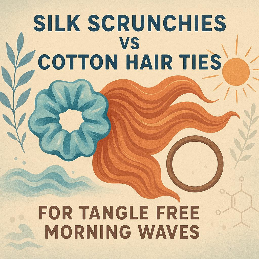Silk Scrunchies vs Cotton Hair Ties for Tangle Free Morning Waves