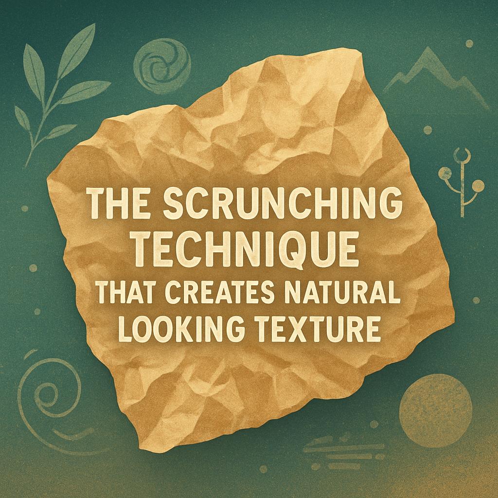 The Scrunching Technique That Creates Natural Looking Texture