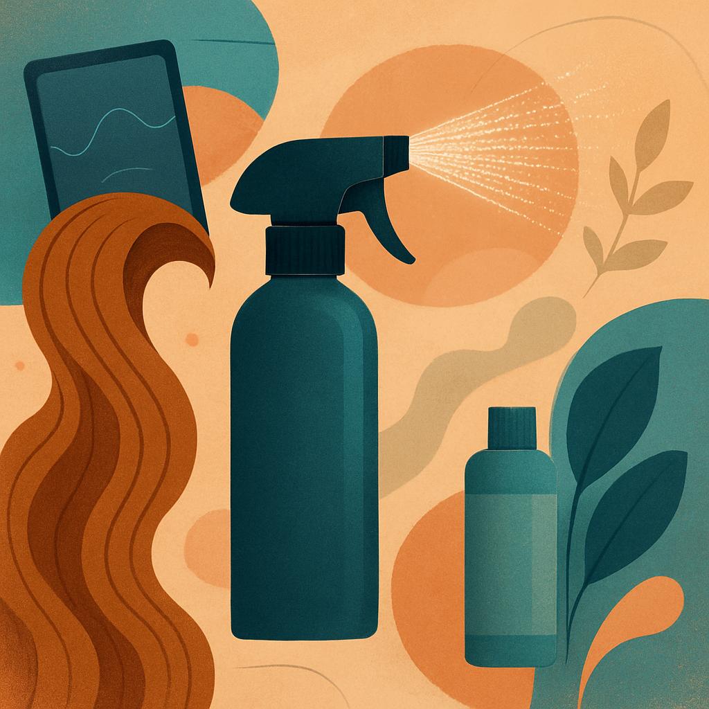 Prep Your Hair with Heat Protectant and Texturizing Spray
