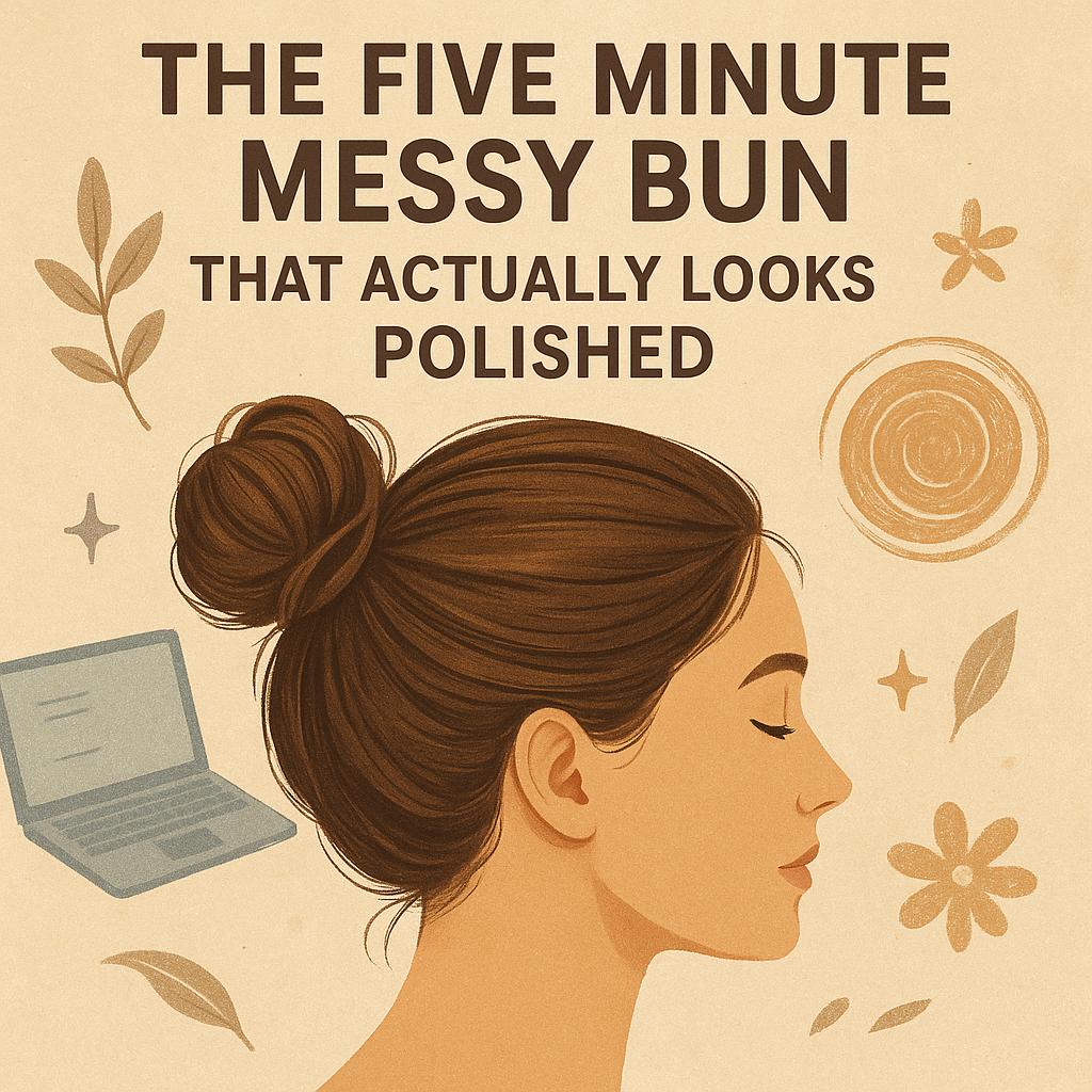 The Five Minute Messy Bun That Actually Looks Polished
