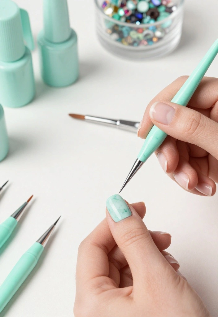 15 Eye-Catching Green Marble Nail Designs You Need to Try Right Now! 15 Eye-Catching Green Marble Nail Designs You Need to Try Right Now! - 2. Minty Fresh Vibes 1