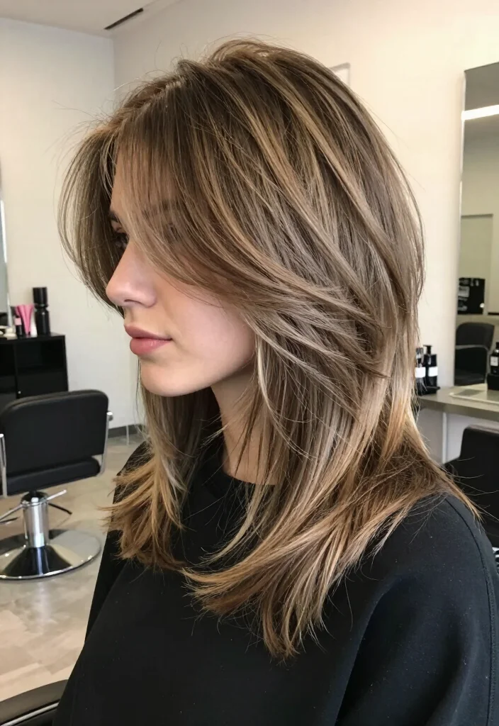 15 Stunning Wolf Cut Hairstyles That Will Transform Your Look in Minutes! - 11. The Side-Swept Wolf Cut 1