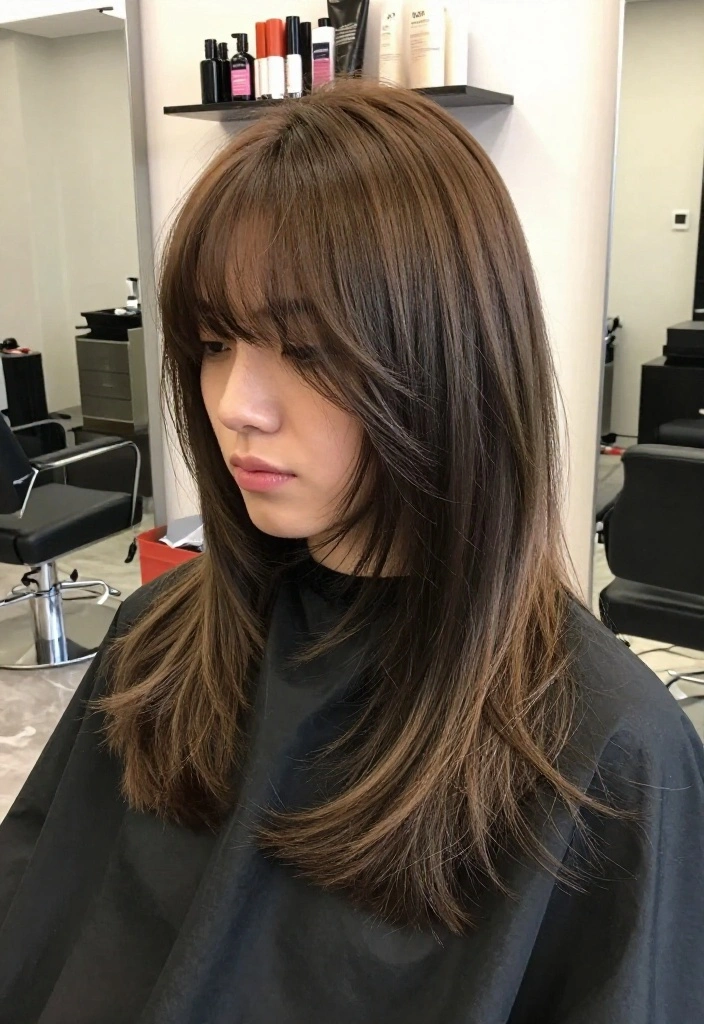 15 Stunning Wolf Cut Hairstyles That Will Transform Your Look in Minutes! - 8. Long Wolf Cut with Curtain Bangs 1