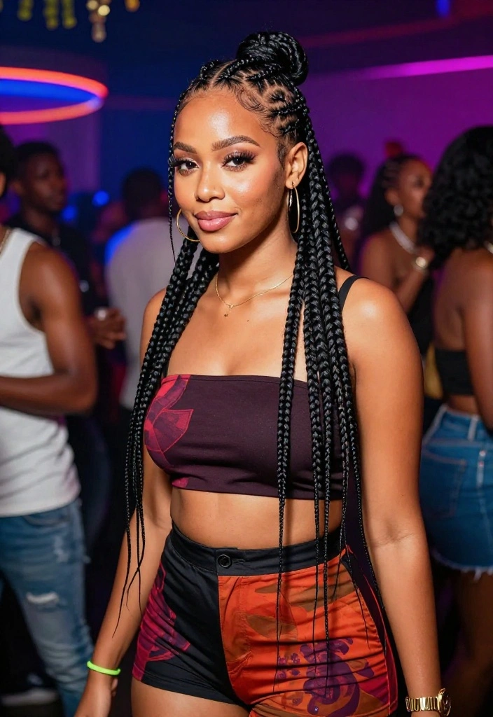 18 Chic Braided Cornrow Styles Perfect for Your Next Big Event! 18 Chic Braided Cornrow Styles Perfect for Your Next Big Event! - 12. Side-Swept Cornrows 1