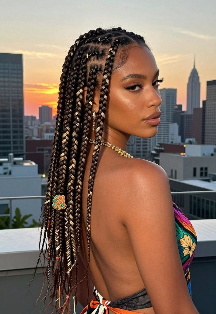 18 Chic Braided Cornrow Styles Perfect for Your Next Big Event! 18 Chic Braided Cornrow Styles Perfect for Your Next Big Event! - 5. Zigzag Part Cornrows 1