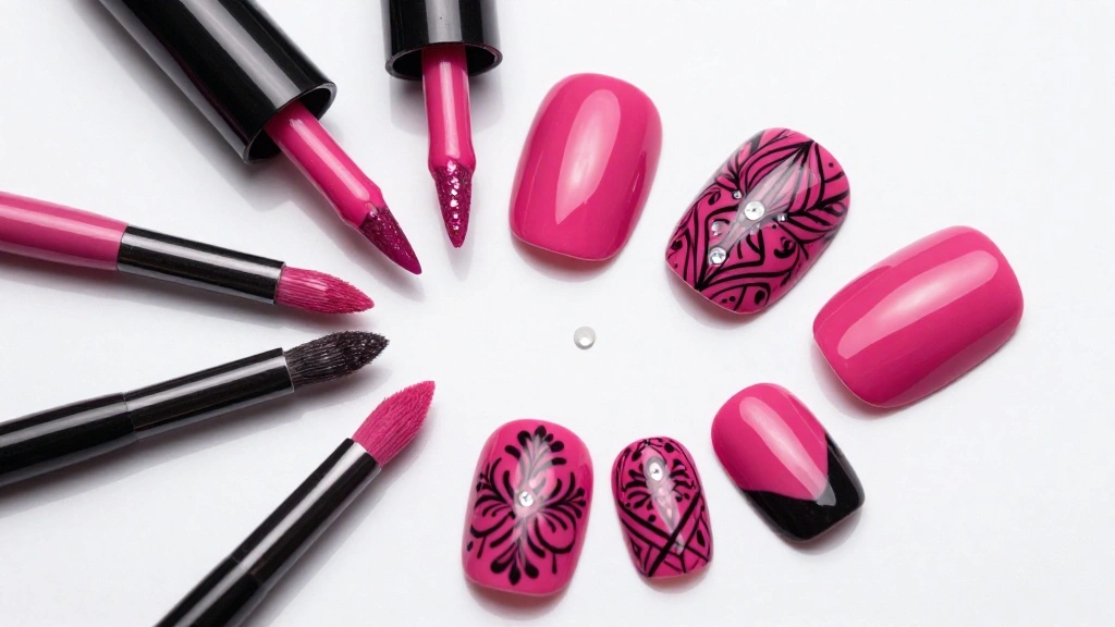 18 Fabulous Fuchsia Nail Designs with Black Accents (You’ll Be Obsessed with #9!) - TheGlamGoss