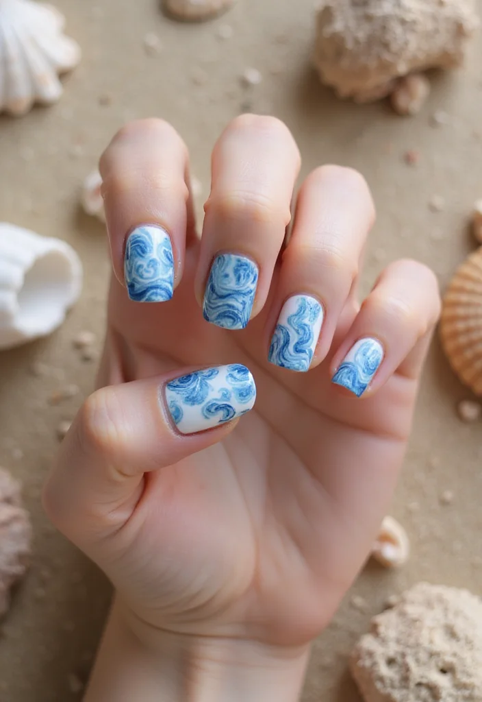20 Vibrant Summer Nails That'll Have You Ready for the Beach in No Time! - 17. Artistic Swirls 1