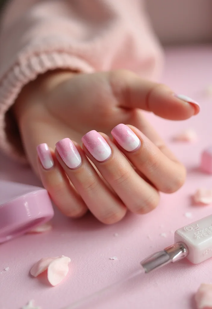 21 Trendy Pink Marble Nail Ideas That Everyone Will Be Talking About! 21 Trendy Pink Marble Nail Ideas That Everyone Will Be Talking About! - 15. Pink Ombre with Marble Tips 1
