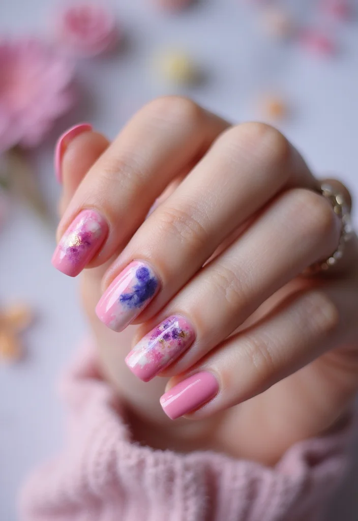 21 Trendy Pink Marble Nail Ideas That Everyone Will Be Talking About! 21 Trendy Pink Marble Nail Ideas That Everyone Will Be Talking About! - 3. Watercolor Pink Marble 1