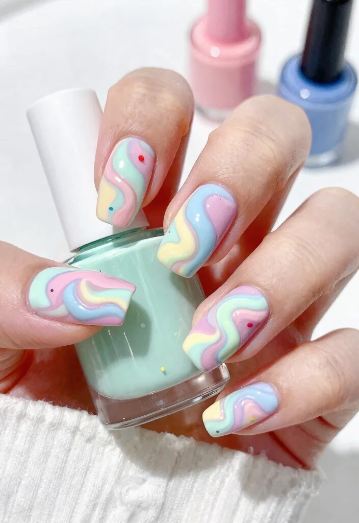 22 Nail Art Ideas for Summer That Will Make You Feel Like You’re on Vacation! (#3 Will Blow Your Mind!) 22 Nail Art Ideas for Summer That Will Make You Feel Like You’re on Vacation! (#3 Will Blow Your Mind!) - 10. Ice Cream Swirls 1