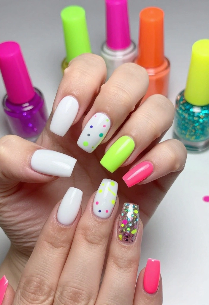 22 Nail Art Ideas for Summer That Will Make You Feel Like You’re on Vacation! (#3 Will Blow Your Mind!) 22 Nail Art Ideas for Summer That Will Make You Feel Like You’re on Vacation! (#3 Will Blow Your Mind!) - 12. Beachy Neons 1