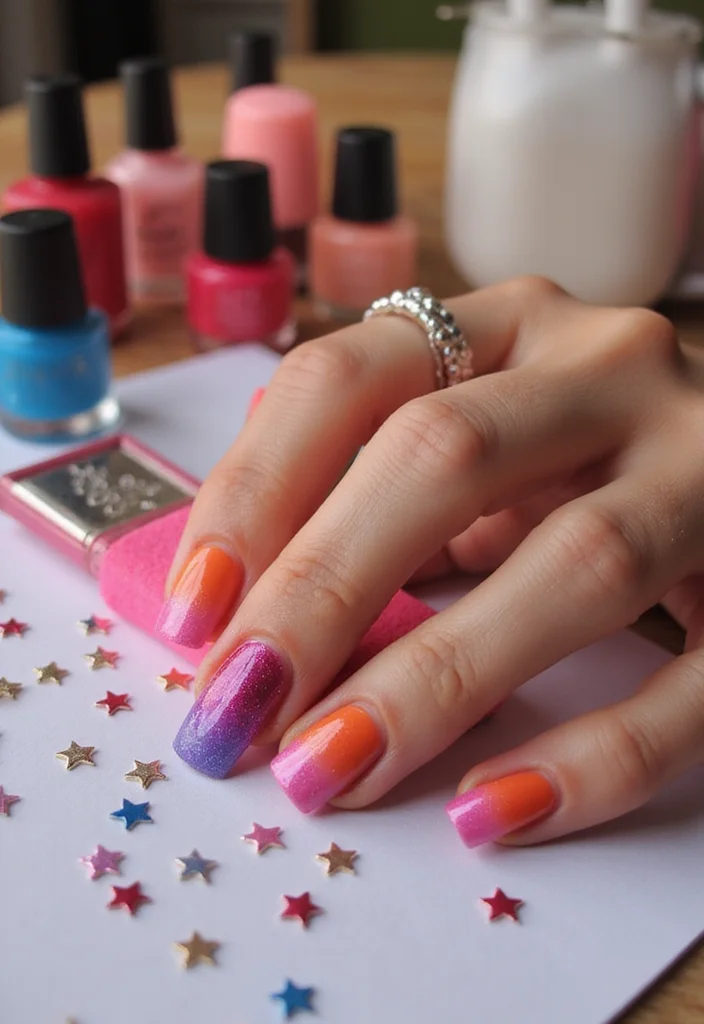 22 Nail Art Ideas for Summer That Will Make You Feel Like You’re on Vacation! (#3 Will Blow Your Mind!) 22 Nail Art Ideas for Summer That Will Make You Feel Like You’re on Vacation! (#3 Will Blow Your Mind!) - 4. Sunset Gradient 1