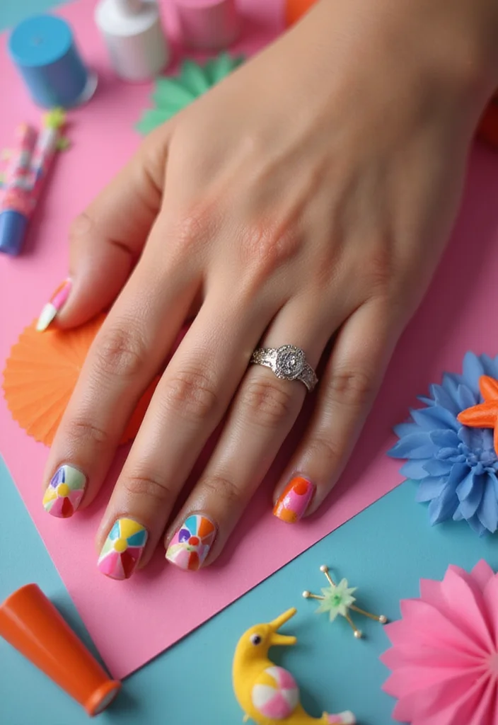 22 Nail Art Ideas for Summer That Will Make You Feel Like You’re on Vacation! (#3 Will Blow Your Mind!) 22 Nail Art Ideas for Summer That Will Make You Feel Like You’re on Vacation! (#3 Will Blow Your Mind!) - 8. Beach Ball Fun 1