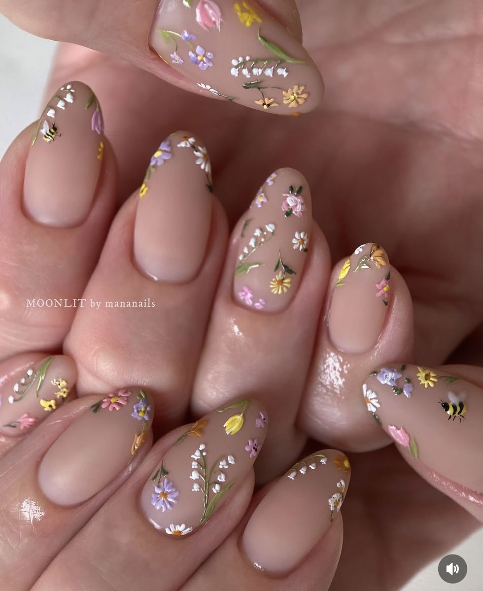 Tips and Tricks: Stunning Nail Designs to Try with English Beauty Tips Tips and Tricks: Stunning Nail Designs to Try with English Beauty Tips - 1. Floral Frenzy: English Garden Inspirations 1