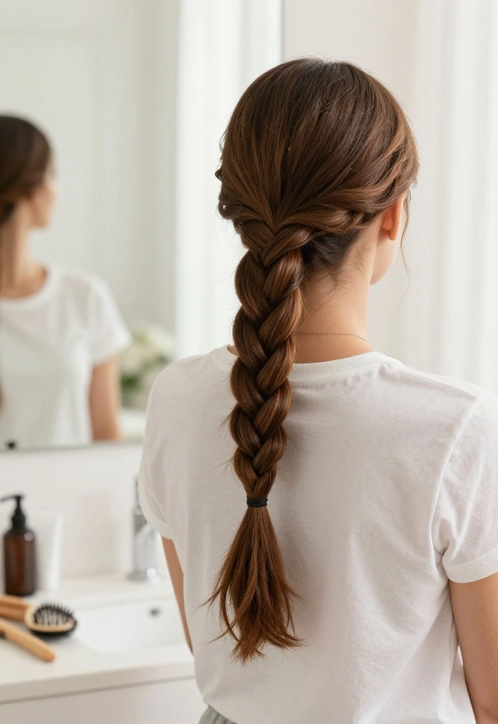 10 Easy Braids for Beginners That'll Elevate Your Hair Game (Watch Now!) - 7. Braided Ponytail 1