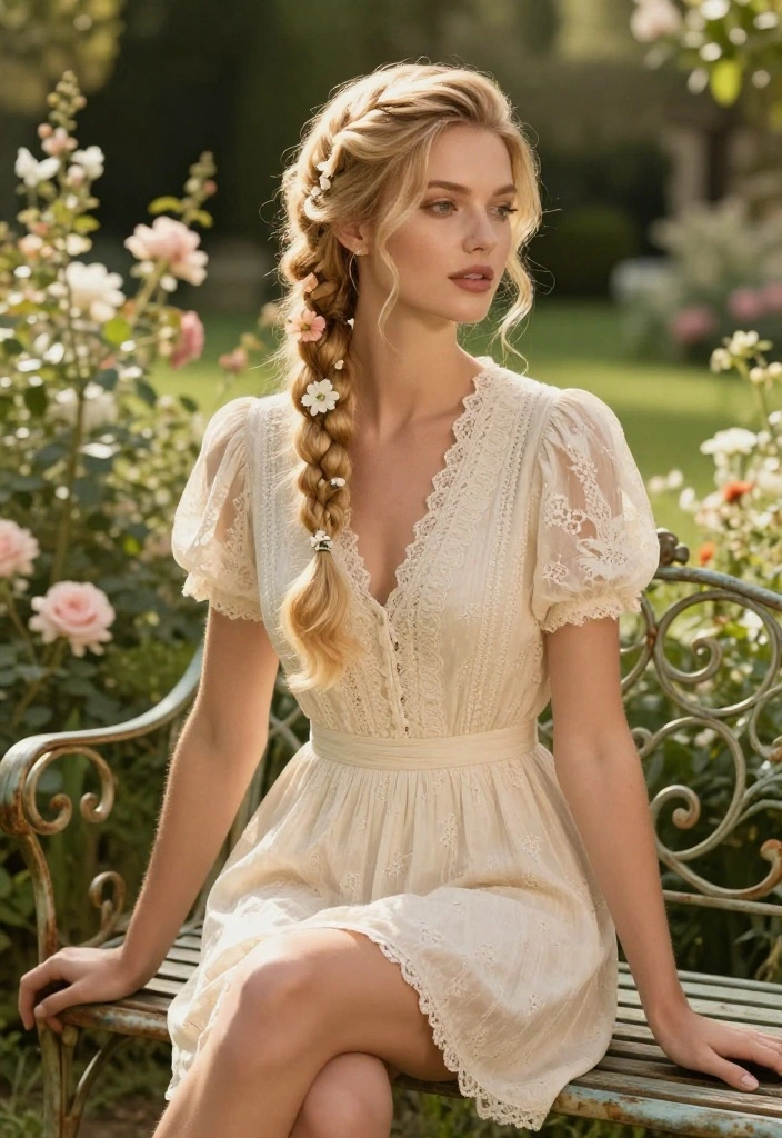 10 Stunning Luxury Blonde Hairstyles That Will Turn Heads Everywhere! - 1. Chic Braided Updo 1