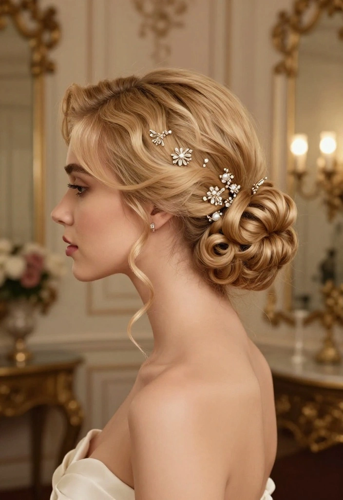 10 Stunning Luxury Blonde Hairstyles That Will Turn Heads Everywhere! - 4. Vintage-Inspired Chignon 1