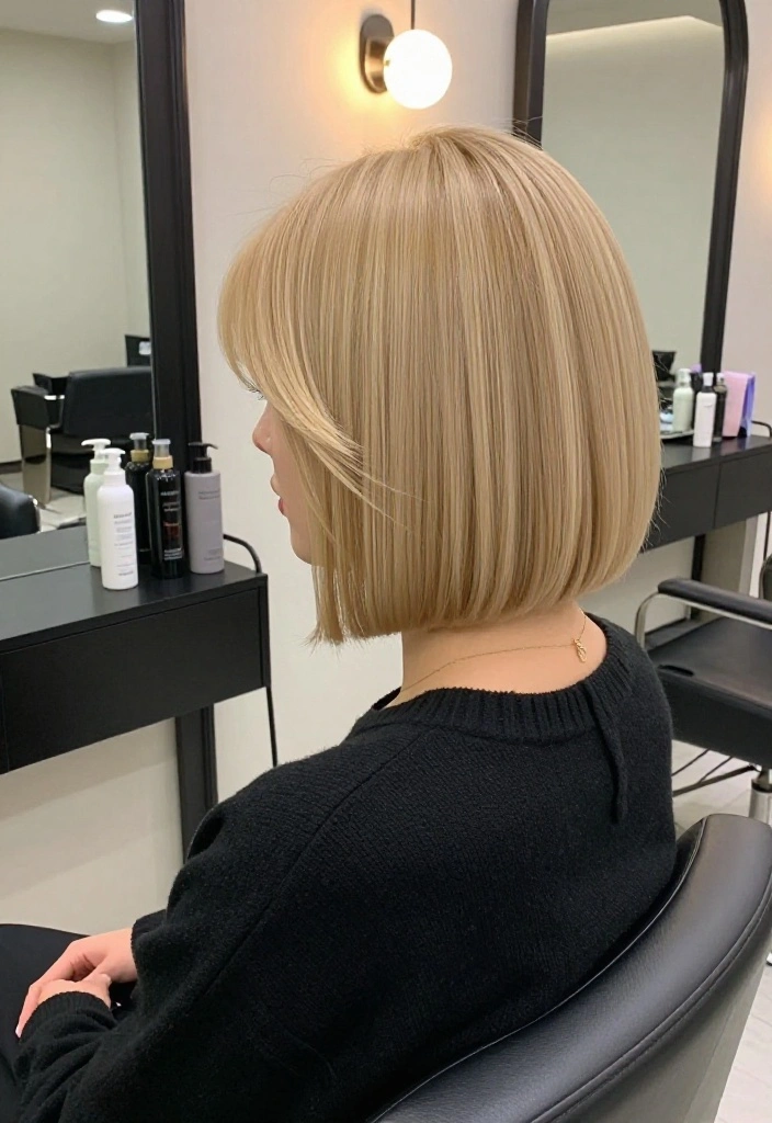 10 Stunning Luxury Blonde Hairstyles That Will Turn Heads Everywhere! - 8. Modern Twist on the Classic Bob 1