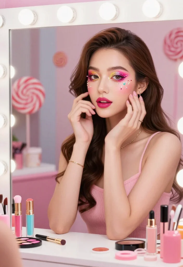 12 Fandom Eye Makeup Ideas That'll Make You the Star of Every Convention! - 5. Sweet Treats: Candy Eyes 1