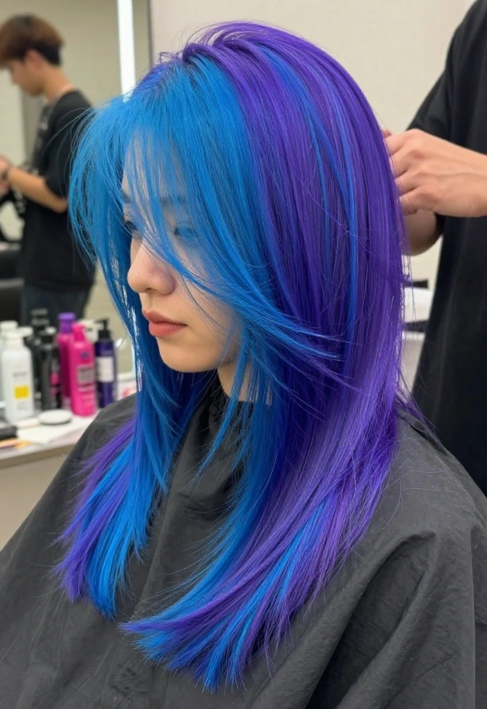 15 Butterfly Layered Haircut Ideas That'll Make You Want to Book an Appointment Right Now! - 10. Vibrant Color with Butterfly Layers 1
