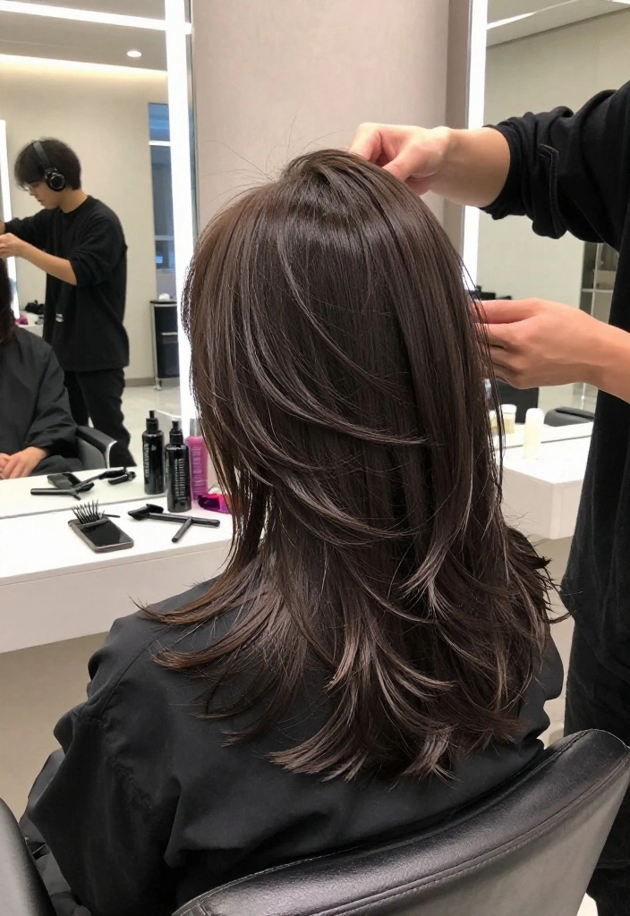 15 Butterfly Layered Haircut Ideas That'll Make You Want to Book an Appointment Right Now! - 2. Bold Bangs with Butterfly Layers 1